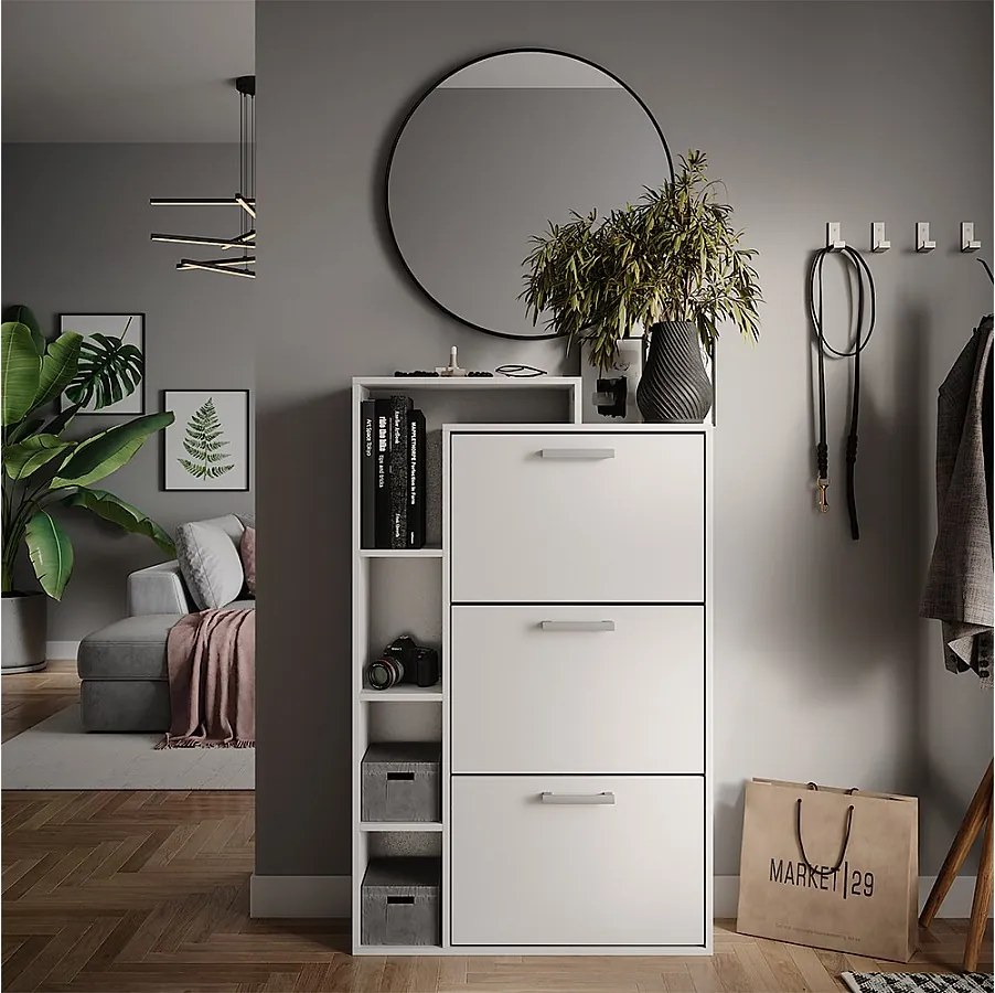 Wywrotka na buty biały 80x24.2x128.3 orlando