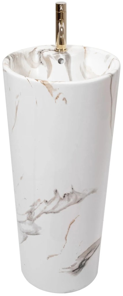 Umywalka Ceramiczna Wolnostojąca Blanka Marble Marmur