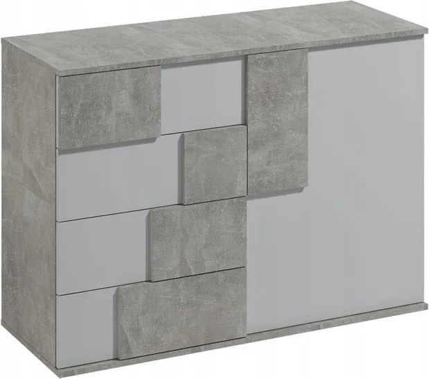 Komoda ESTRADA 121 cm do Salonu Sypialni Beton