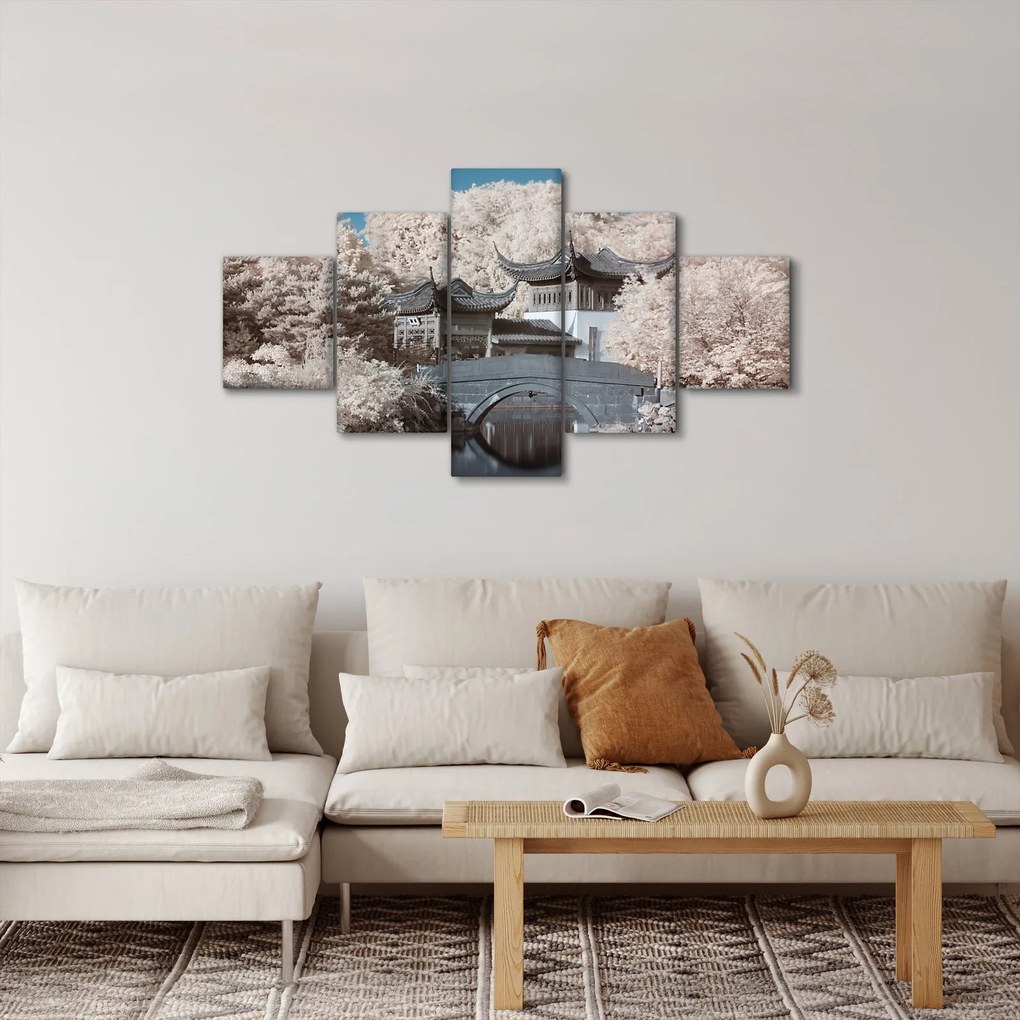 Obraz - Kwitnące drzewa w Azji (125x70 cm)