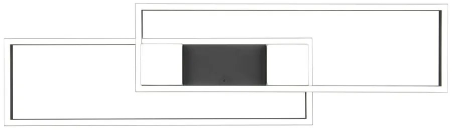Czarno-biała lampa sufitowa LED ze zdalnym sterowaniem i ściemniaczem 28x100 cm Albany – Trio