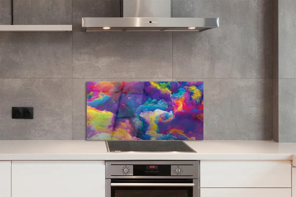 Panel Szklany Chaotyczna Harmonia Kształtów