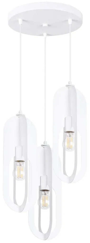 Lampa wisząca NICUS 3P biała SOLLUX  LIGHTING