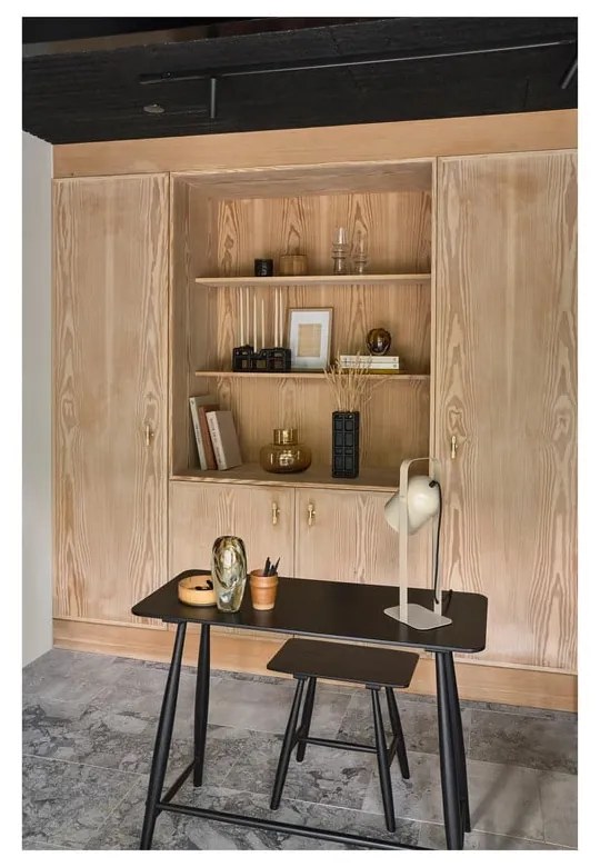 Czarny ręcznie wykonany wazon z żywicy polimerowej (wysokość 30 cm) Lyst – Villa Collection