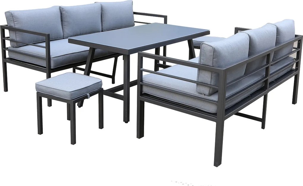 Doppler YORK SET - aluminiowy zestaw mebli ogrodowych - Towar rozpakowany (N639)