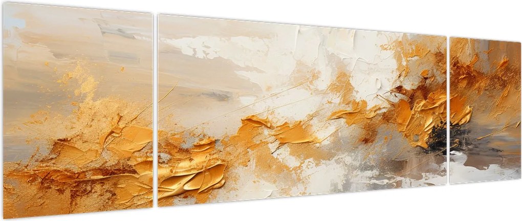 Obraz - Złota tekstura (170x50 cm)