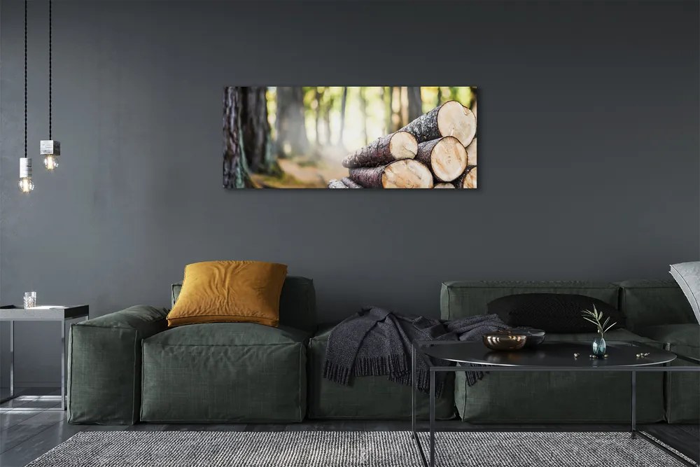Obraz drukowany na płótnie Esencja Drewna Z Lasu
