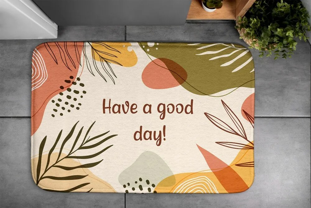 Dywanik pod prysznic Dywanik pod prysznic Geometryczny Roślinny