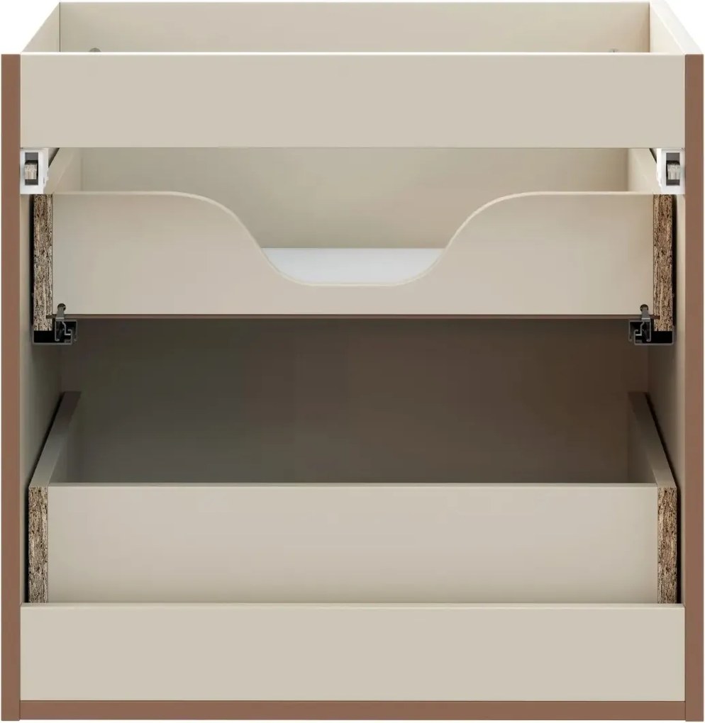 Szafka pod umywalkę DONNA SAND 2S 60cm beż piaskowy COMAD