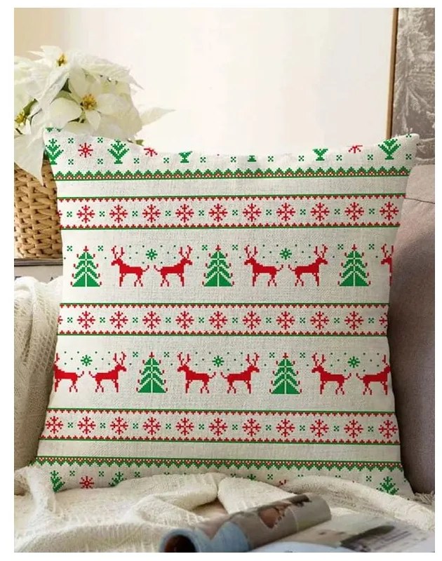 Poszewka na poduszkę ze świątecznym motywem 43x43 cm – Mila Home
