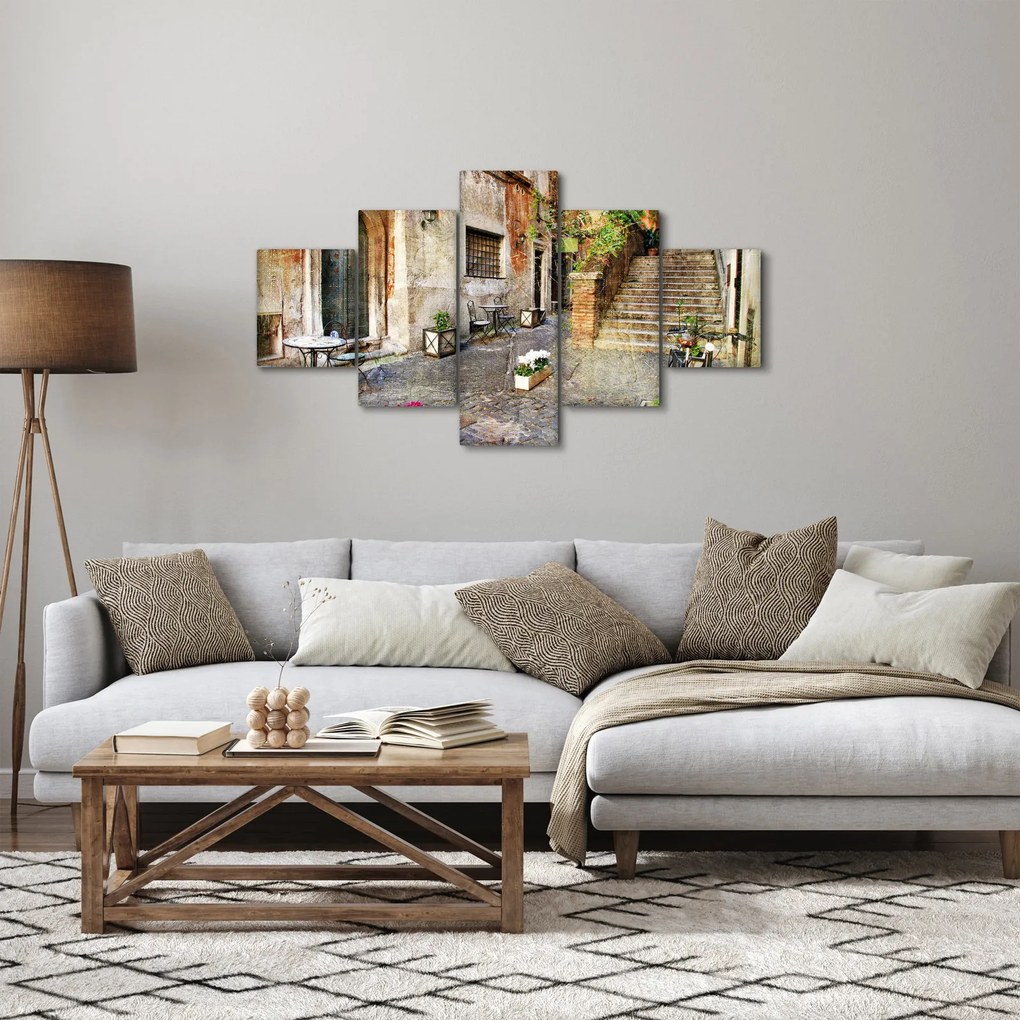 Obraz - Stare ulice Rzymu (125x70 cm)