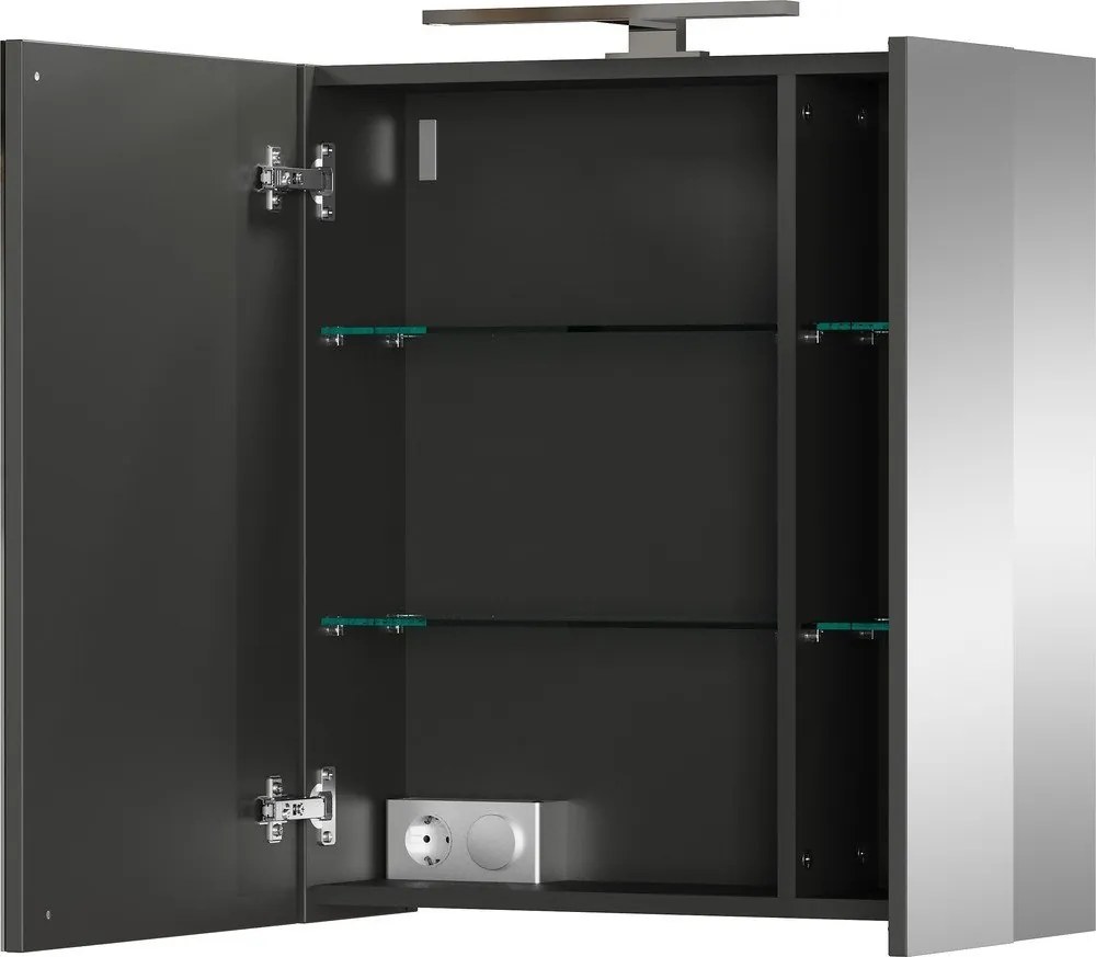 Szara szafka łazienkowa 60x71 cm – Germania