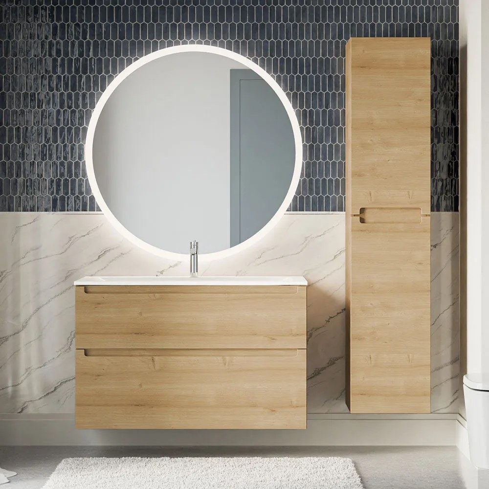 Badmöbel Set VIREO 100 cm mit Waschbecken