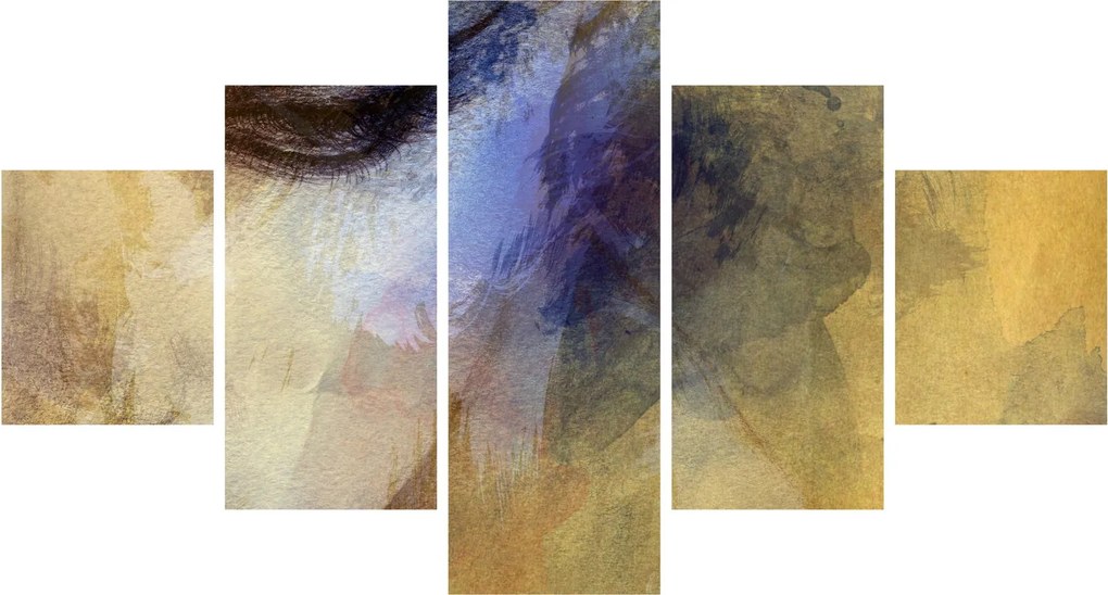 Obraz - Portret kobiety, rysunek (125x70 cm)