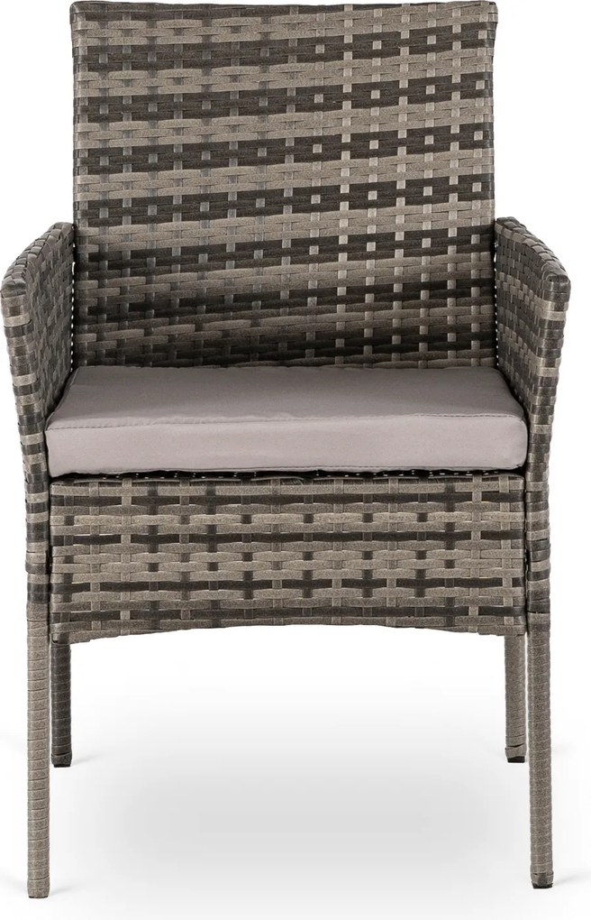 2x Krzesło Ogrodowe CORTO Szare Nowoczesne