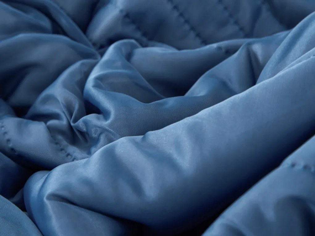 Chłodząca letnia kołdra CELIA, ciemnoniebieska Rozmiar: 140 x 200 cm
