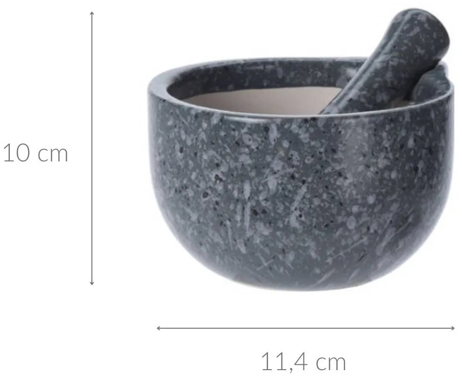 Moździerz kuchenny z tłuczkiem, ceramiczny