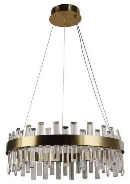 LED ściemnialny kryształowy żyrandol na linkę LED/80W/230V + DO