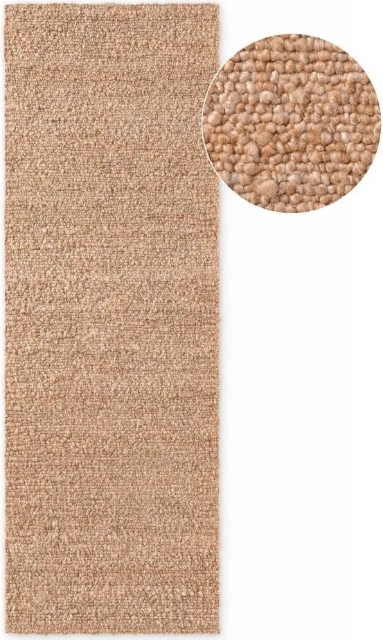 Beżowy chodnik z materiału bouclé tkany ręcznie 80x200 cm Notting Hill Portobello – Ted Baker