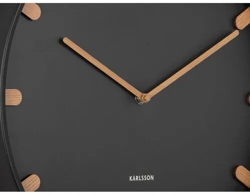Karlsson 5942BK designerski zegar ścienny 40 cm ,czarny