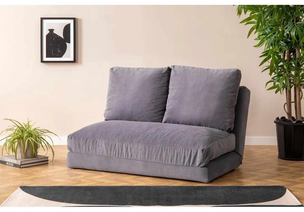 Szara rozkładana sofa 120 cm Taida – Balcab Home