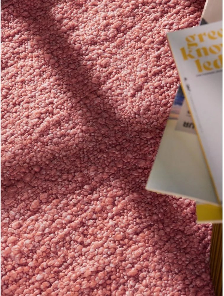 Ciemnoróżowy chodnik z materiału bouclé tkany ręcznie 80x200 cm Notting Hill Portobello – Ted Baker