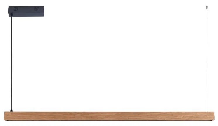 Immax NEO 07303L - Żyrandol LED ściemnialny na linkach MADEIRA 26W/230V Wi-Fi Tuya 122 cm dąb