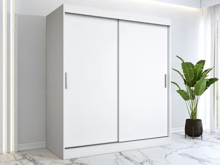 Biała szafa przesuwna 180 cm W8-F90