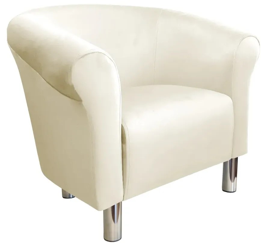 Fotel DRAWA 1 VELVET ecru ATOS