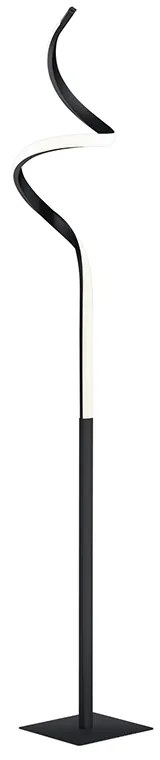 Lampa stojąca czarna zdiodą LED, 3-stopniowy ściemniacz - KoersDesignerski Oswietlenie wewnetrzne