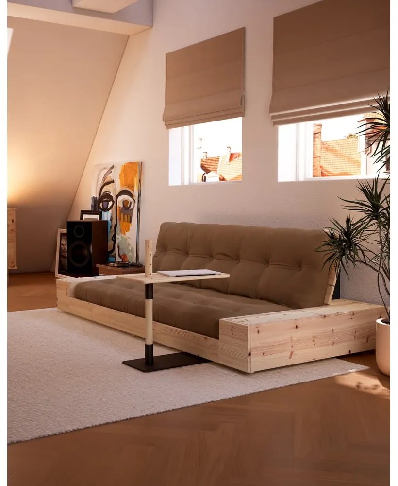 Beżowa rozkładana sofa 244 cm Base – Karup Design