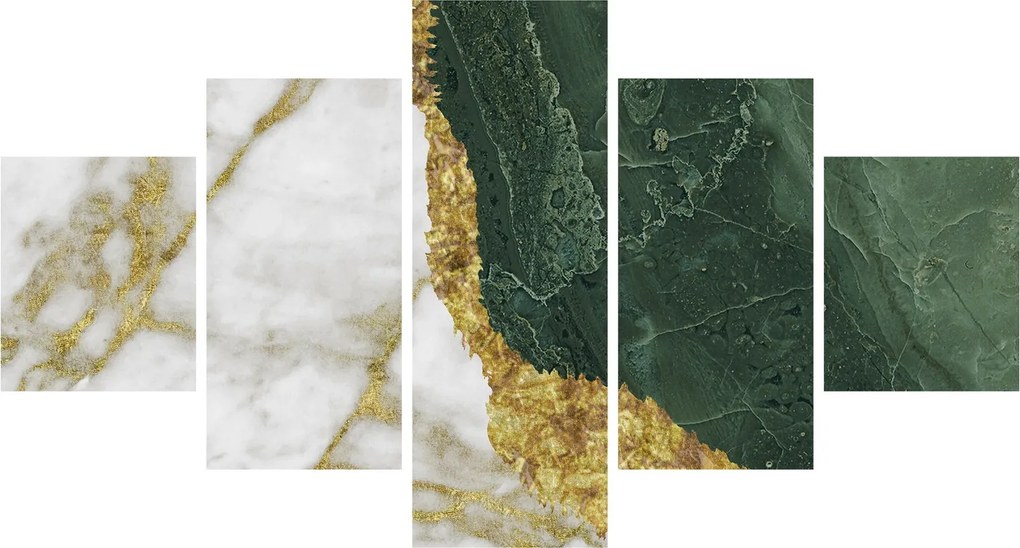 Obraz - Zielony marmur N⁰3 (125x70 cm)