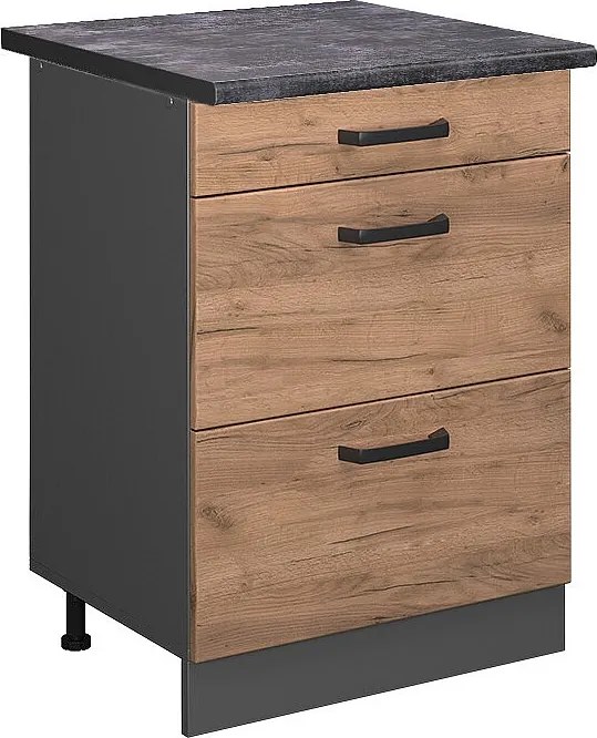 Szafka dolna do kuchni złoty dąb energetyczny 60x60x81.6 r-line