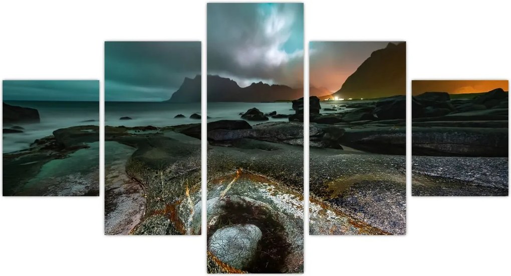Obraz - Scena nocna (125x70 cm)