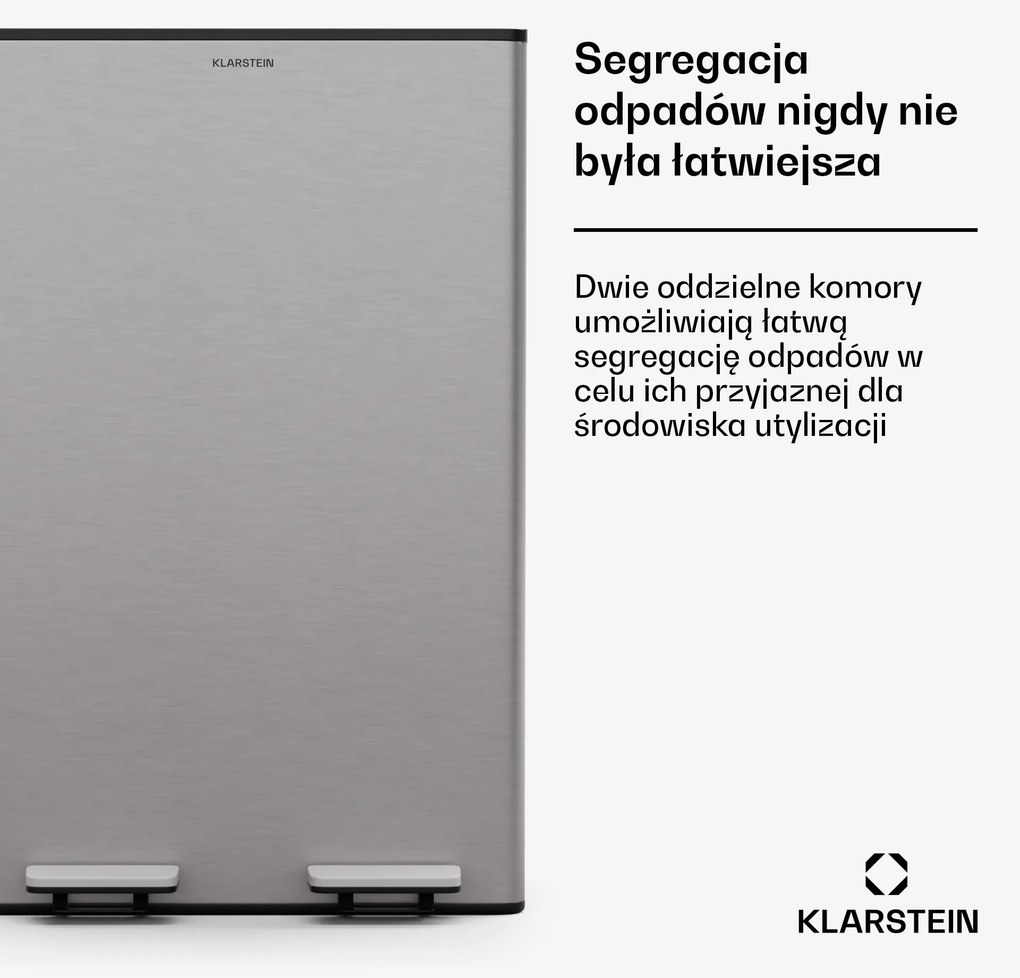 Klarstein EcoVista kosz na odpady z pojemnikiem na odpady bio 60 l