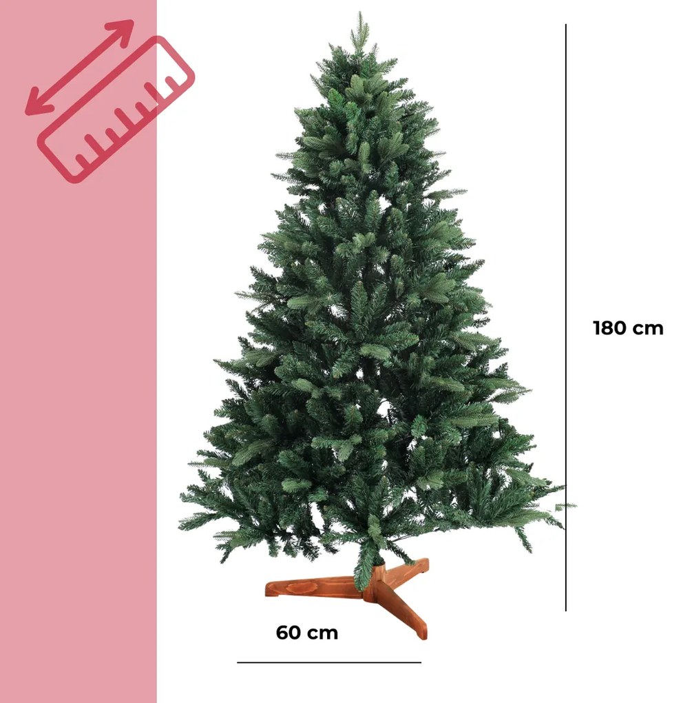 Sztuczna choinka FROST, 180 cm, zielona Casaria