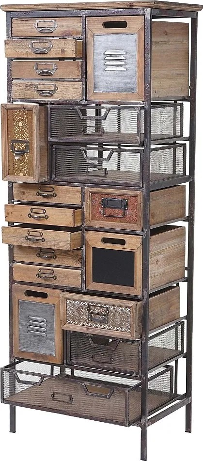 Szafka aptekarska MCW-A43 z litego drewna jodłowego