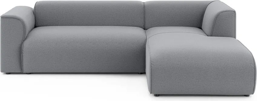 Jasnoszary narożnik (prawostronny/z szezlongiem) Merid – Ropez