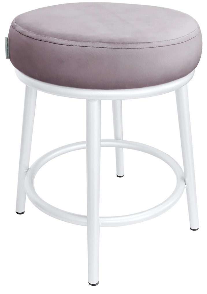 Taboret Ben noga metalowa biała MG55