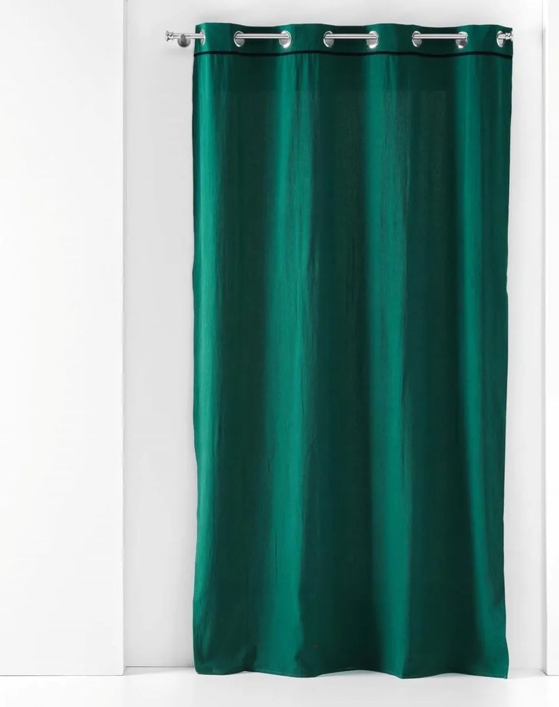 Zasłona na przelotkach LINETTE, bawełniana, z połyskiem, 135 x 240 cm