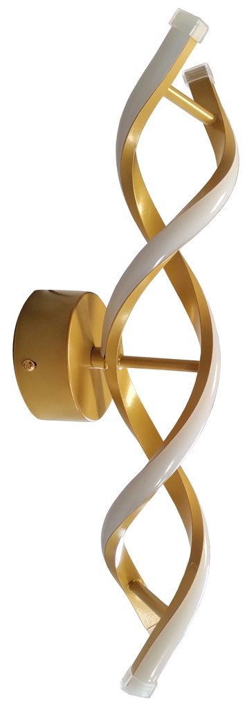 Kinkiet lampa wisząca LED spirala metalowa AT80-2KL-Gold