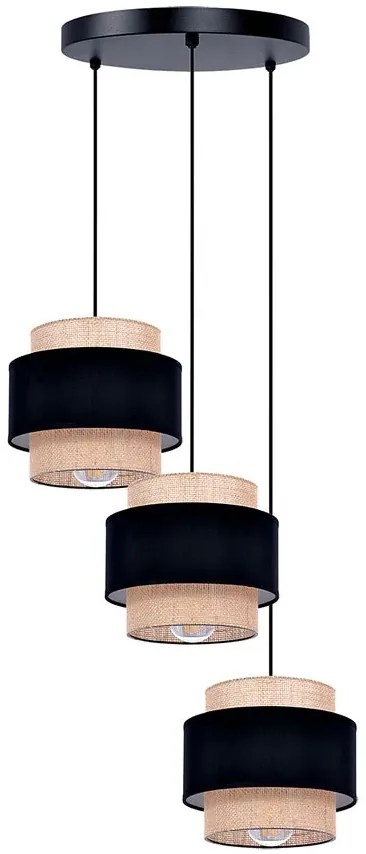 Potrójna lampa wisząca boho nad stół - A526 T7-A83