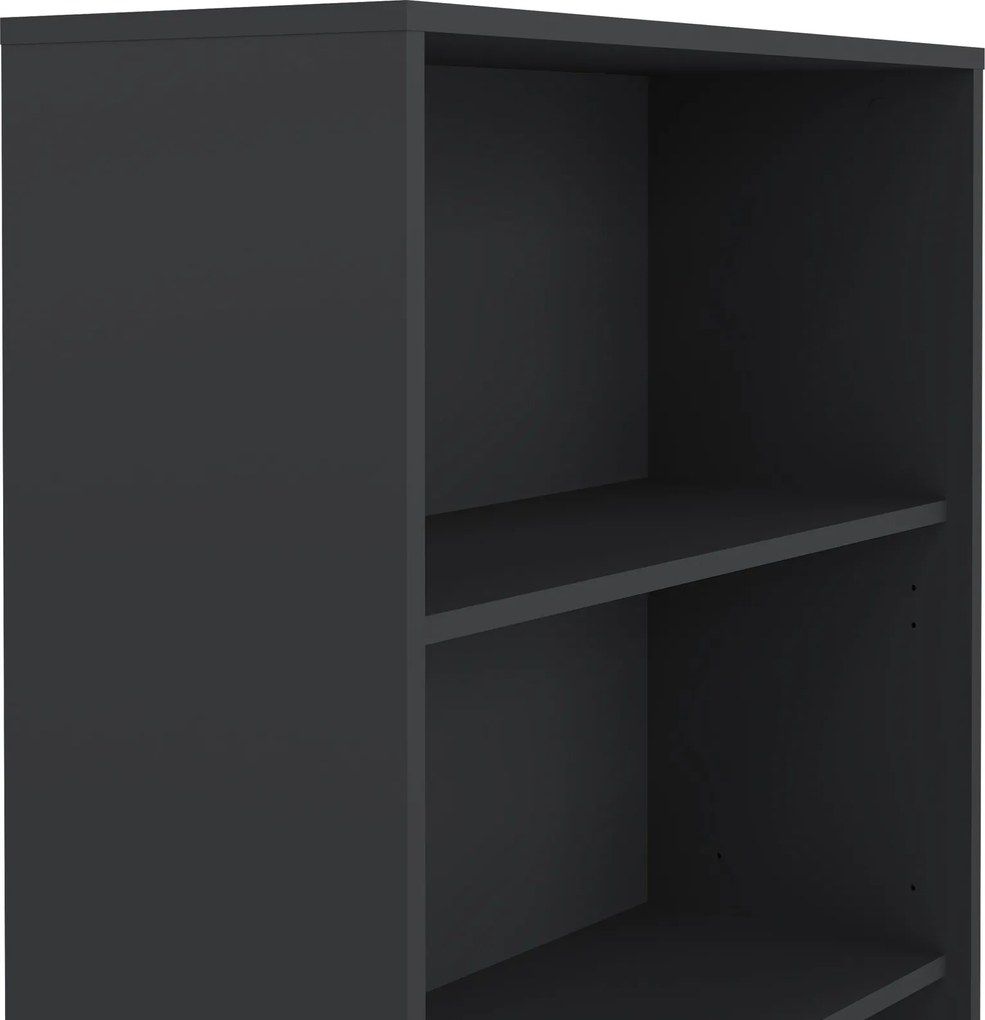 Niski regał biurowy otwarty Sign szary mat