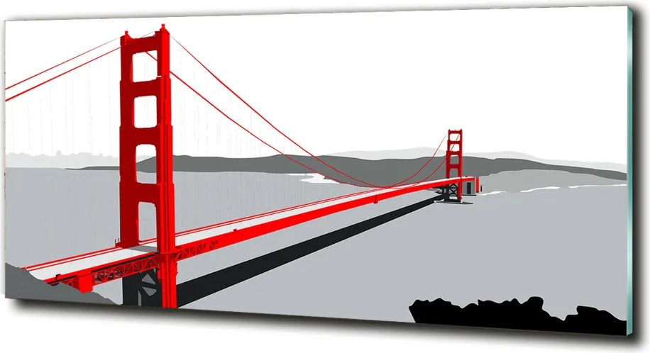 Foto obraz szklany Most San Francisco