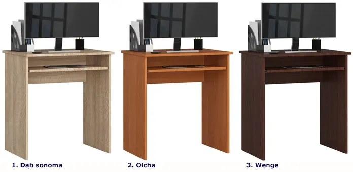 Biurko Młodzieżowe Z Szufladą Na Klawiaturę Dąb Sonoma C8-T49