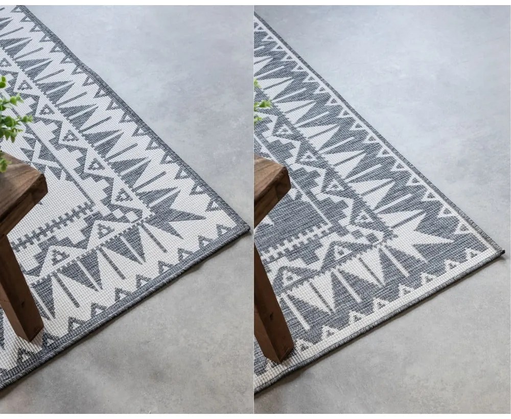 Szaro-kremowy dywan odpowiedni na zewnątrz 120x170 cm Gemini – Elle Decoration
