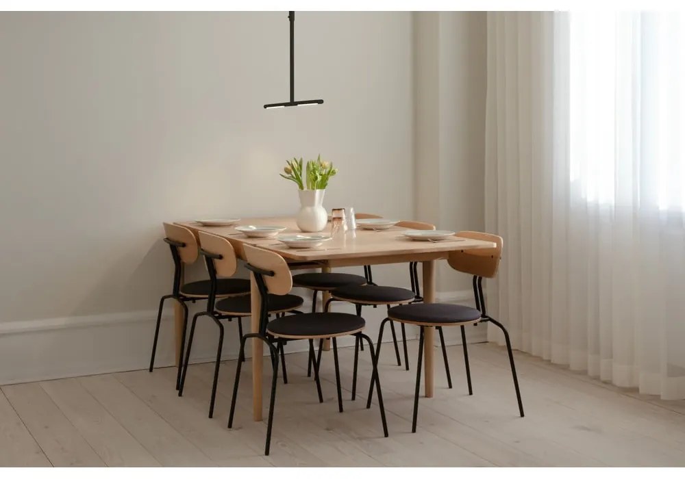 Czarna metalowa lampa wisząca LED z metalowym kloszem Omni Ceiling – UMAGE