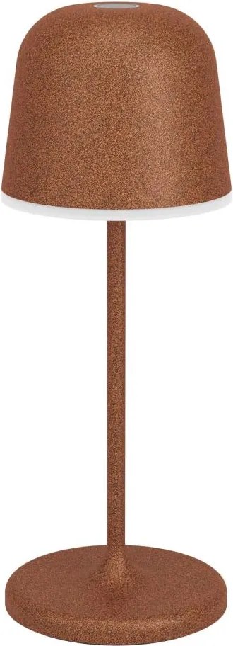 Eglo 901879 - Ładowalna, ściemnialna zewnętrzna lampa stołowa LED MANNERA-S LED/1,8W/5V IP54 brązowa