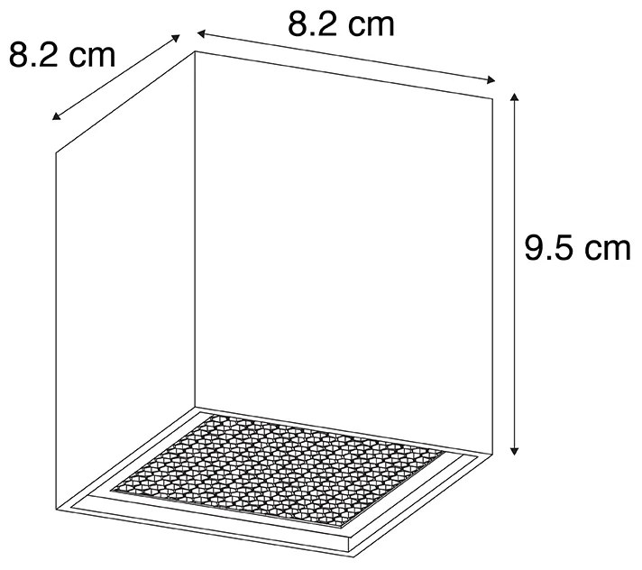 Inteligentny reflektor Design czarny z WiFi GU10 - Qubo Honey