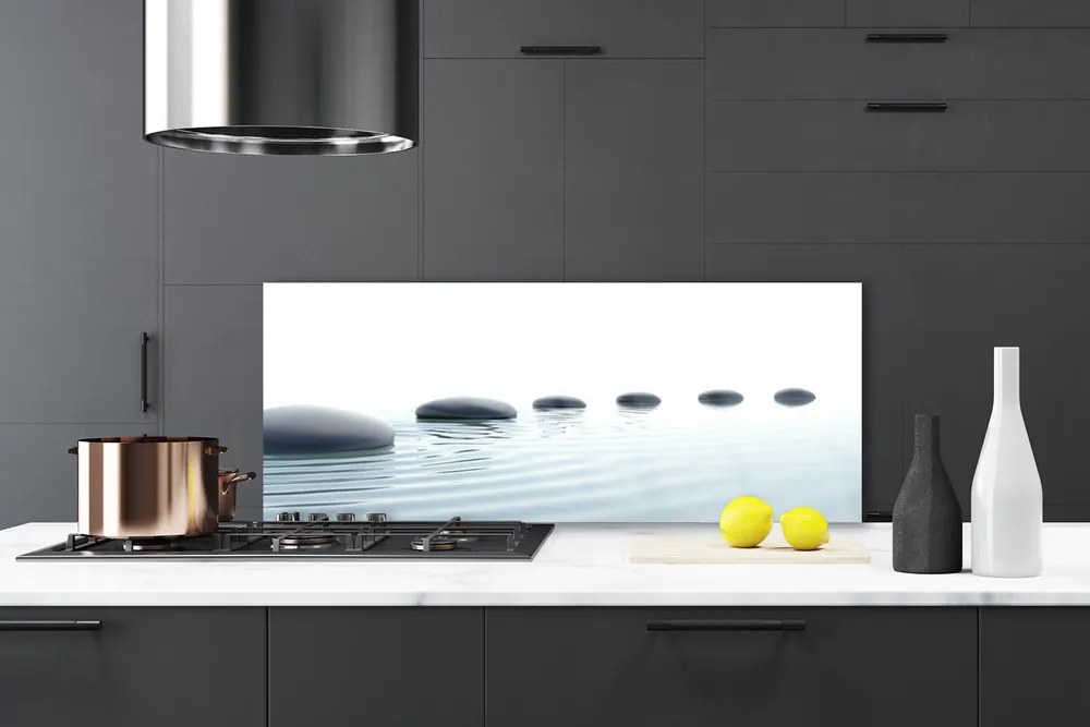 Panel Szklany Spokój Zen: Kamienie i Woda